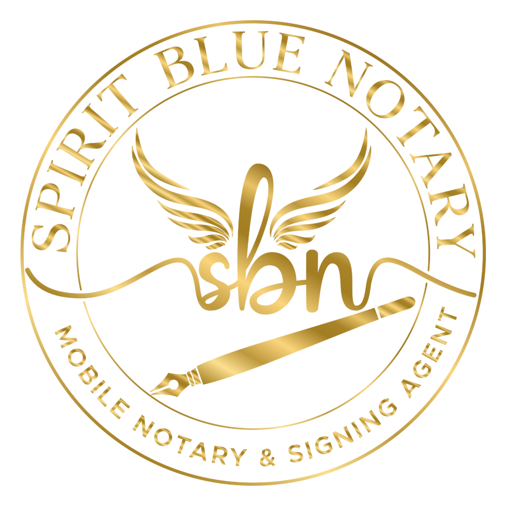 Spirit Blue Notary logo